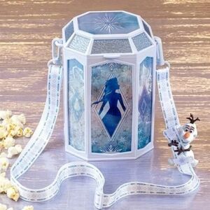 Tokyo Disney Resort Limited Frozen Popcorn Bucket Light Anna Elsa Olaf Japan NWT